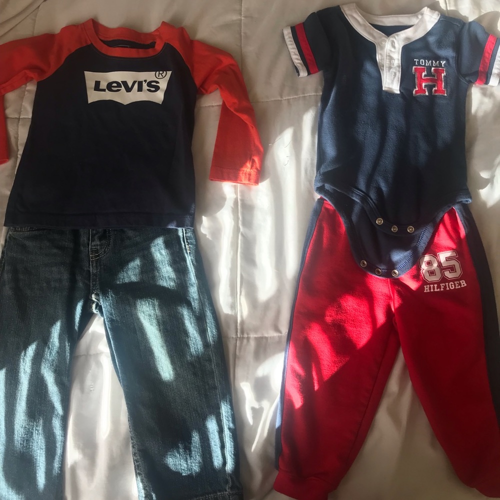 Levi’s set, Tommy Hilfiger set and Jeans